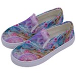 Cells Fluid Bubbles Kids  Canvas Slip Ons