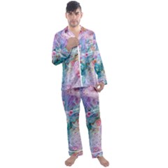 Men s Long Sleeve Satin Pajamas Set 