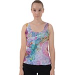 Cells Fluid Bubbles Velvet Tank Top