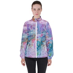 Women s High Neck Windbreaker 