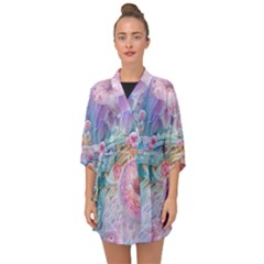 Half Sleeve Chiffon Kimono 