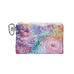 Cells Fluid Bubbles Canvas Cosmetic Bag (Small)