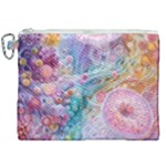 Cells Fluid Bubbles Canvas Cosmetic Bag (XXL)