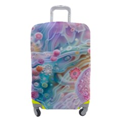 Cells Fluid Bubbles Luggage Cover (Small) from ArtsNow.com