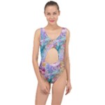 Cells Fluid Bubbles Center Cut Out Swimsuit