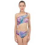 Cells Fluid Bubbles Spliced Up Two Piece Swimsuit