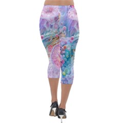 Lightweight Velour Capri Leggings  