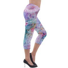 Lightweight Velour Capri Leggings  