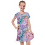 Cells Fluid Bubbles Kids  Cross Web Dress