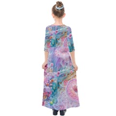 Kids  Quarter Sleeve Maxi Dress 