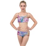 Cells Fluid Bubbles Layered Top Bikini Set