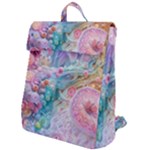 Cells Fluid Bubbles Flap Top Backpack