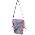 Cells Fluid Bubbles Folding Shoulder Bag