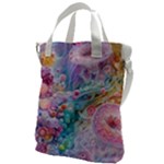 Cells Fluid Bubbles Canvas Messenger Bag