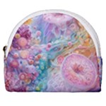 Cells Fluid Bubbles Horseshoe Style Canvas Pouch