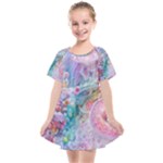 Cells Fluid Bubbles Kids  Smock Dress