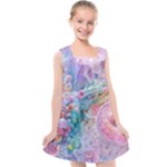 Cells Fluid Bubbles Kids  Cross Back Dress