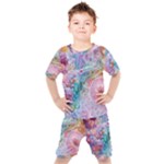 Cells Fluid Bubbles Kids  T-Shirt and Shorts Set