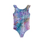 Cells Fluid Bubbles Kids  Frill Swimsuit