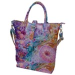 Cells Fluid Bubbles Buckle Top Tote Bag