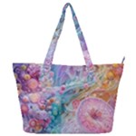 Cells Fluid Bubbles Full Print Shoulder Bag