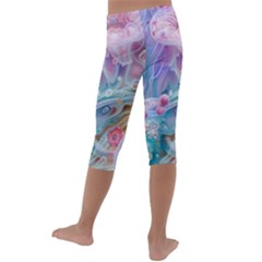 Kids  Lightweight Velour Capri Leggings  