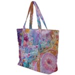 Cells Fluid Bubbles Zip Up Canvas Bag