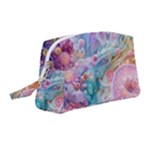 Cells Fluid Bubbles Wristlet Pouch Bag (Medium)