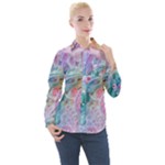 Cells Fluid Bubbles Women s Long Sleeve Pocket Shirt