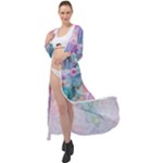 Cells Fluid Bubbles Maxi Chiffon Beach Wrap