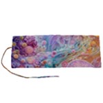 Cells Fluid Bubbles Roll Up Canvas Pencil Holder (S)