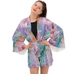 Cells Fluid Bubbles Long Sleeve Kimono