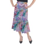 Cells Fluid Bubbles Midi Mermaid Skirt