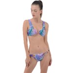 Cells Fluid Bubbles Ring Detail Crop Bikini Set