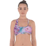 Cells Fluid Bubbles Cross Back Hipster Bikini Top 