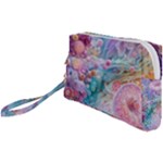 Cells Fluid Bubbles Wristlet Pouch Bag (Small)