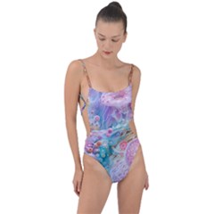 Tie Strap One Piece Swimsuit 