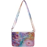 Cells Fluid Bubbles Double Gusset Crossbody Bag