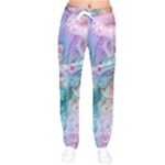 Cells Fluid Bubbles Women Velvet Drawstring Pants