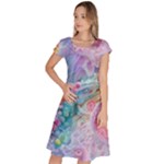 Cells Fluid Bubbles Classic Short Sleeve Dress