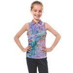 Cells Fluid Bubbles Kids  Sleeveless Polo T-Shirt