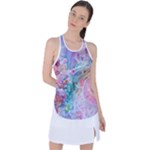 Cells Fluid Bubbles Racer Back Mesh Tank Top