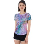 Cells Fluid Bubbles Back Cut Out Sport T-Shirt