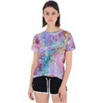 Cells Fluid Bubbles Open Back Sport T-Shirt