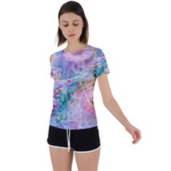 Back Circle Cutout Sports T-Shirt 