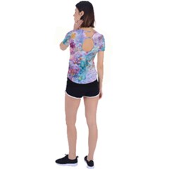 Back Circle Cutout Sports T-Shirt 