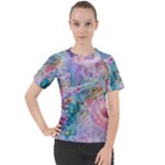 Cells Fluid Bubbles Women s Sport Raglan T-Shirt