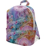 Cells Fluid Bubbles Zip Up Backpack