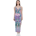 Cells Fluid Bubbles V-Neck Camisole Jumpsuit