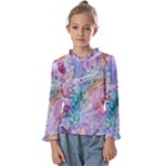 Cells Fluid Bubbles Kids  Frill Detail T-Shirt